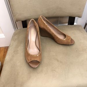 Franco Sarto Peep Toe Wedge Heels